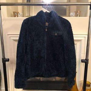 Pendleton Fluffy Jacket With Plaid Pocket